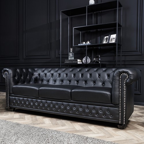 Chesterfield sitzer sofa - 3-sitzer,