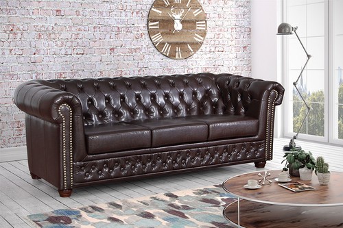 Edles chesterfield sofa - chesterfield,