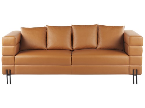 Sofa kunstleder braun sitzer - sofa, 3-sitzer