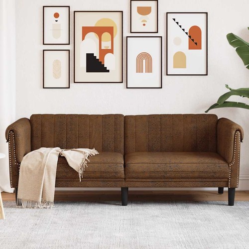 Vidaxl sitzer sofa braun - 3-sitzer,