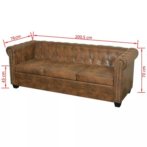 Chesterfield sofa sitzer - chesterfield,