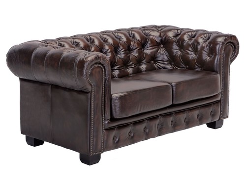 Sofa chesterfield sitzer - 2,