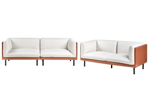 Sofa set kunstleder stoff - sofa,