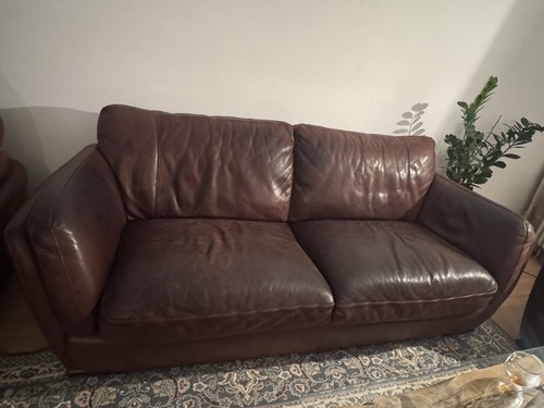 Sofa aus leder braun - sofa,