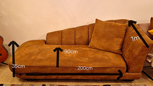 Home sofa 200 braun - 200,