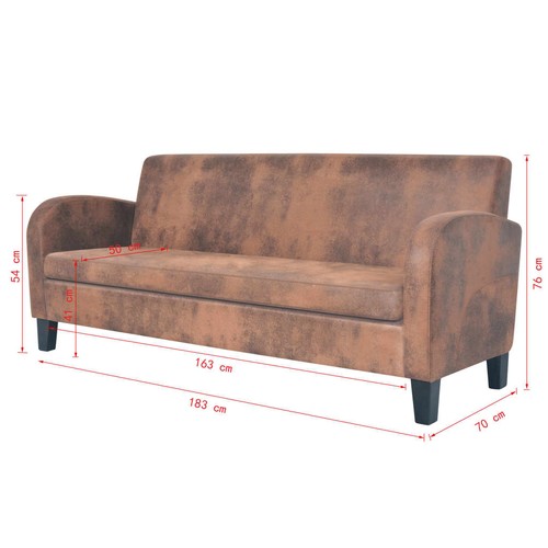 Sitzer sofa kunstleder - sofa,