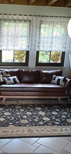 Tlg leder sofa - 3-tlg.,