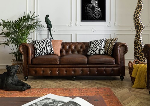 Sofa sitzer chesterfield - 3-sitzer,