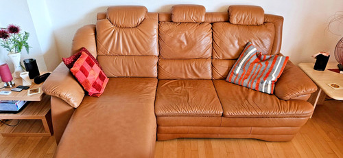 Himolla leder sofa gebraucht - himolla,