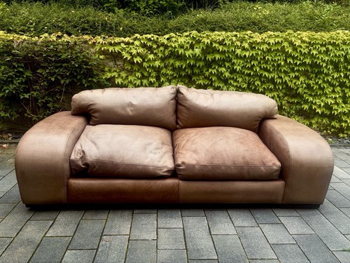 George plessis leder sofa - george,