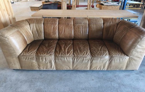 Lem ledersofa sitzer - 3-sitzer, braun