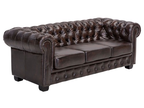 Sofa chesterfield sitzer - 3,