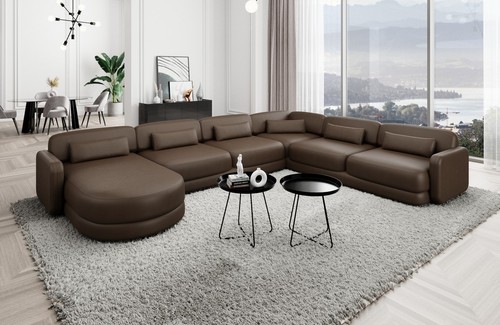 Sofa leder wohnlandschaft - sofa,