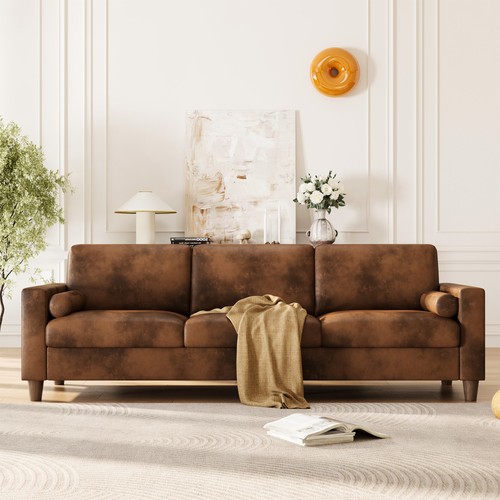 234cm sofa 3er kunstleder - sofa,