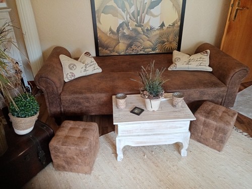 Schlafsofa mit hocker - schlafsofa,