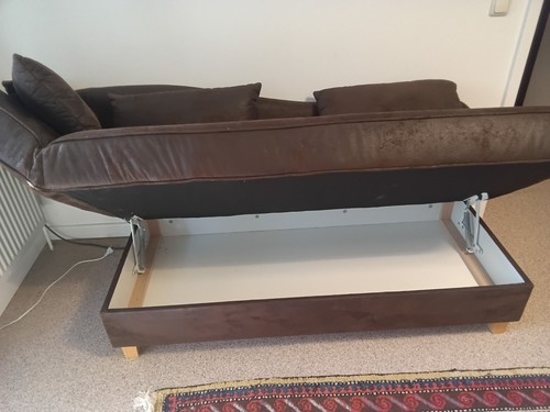 Leder sofa bett wildleder - leder,