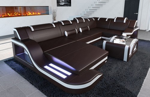 Designer leder couch - designer,