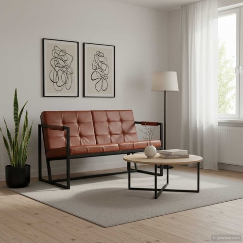 Echtleder sofa couch vintage - echtleder-sofa,