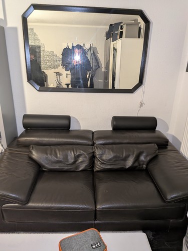 Modulsofa sitzer leder - 2-sitzer, braun